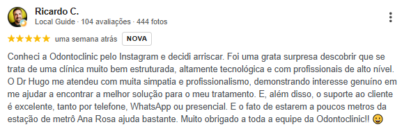 Avaliação do Google 2