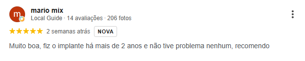 Avaliação do Google 2