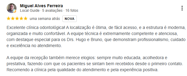 Avaliação do Google 1