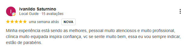 Avaliação do Google 1
